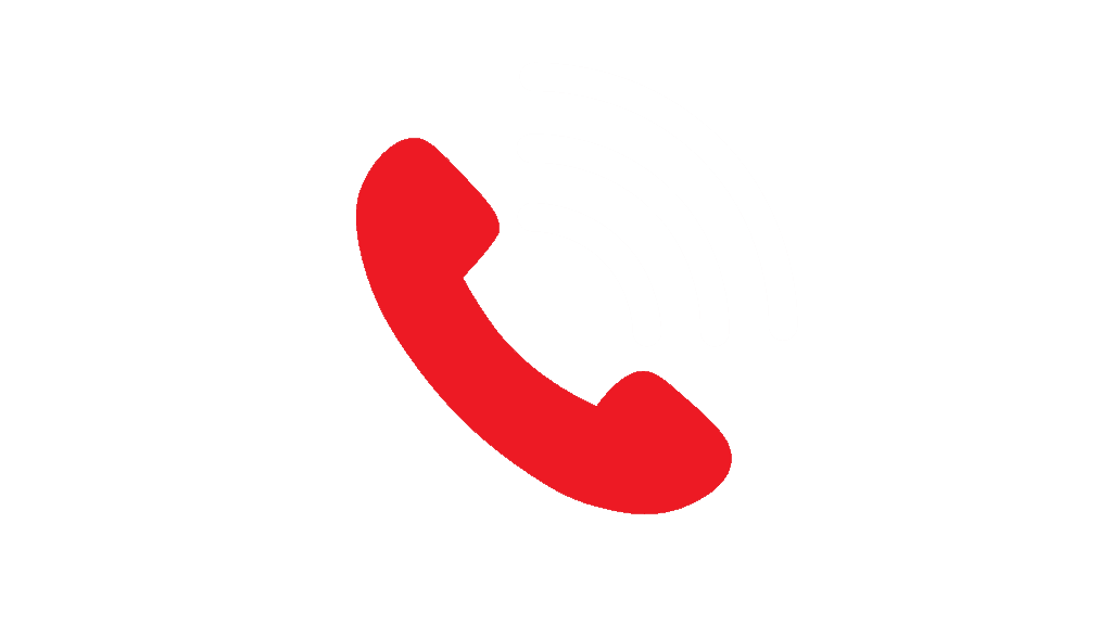 Red telephone receiver icon with white sound waves on a muted pink background, indicating a phone call or communication, perfect for scheduling your next propane delivery.