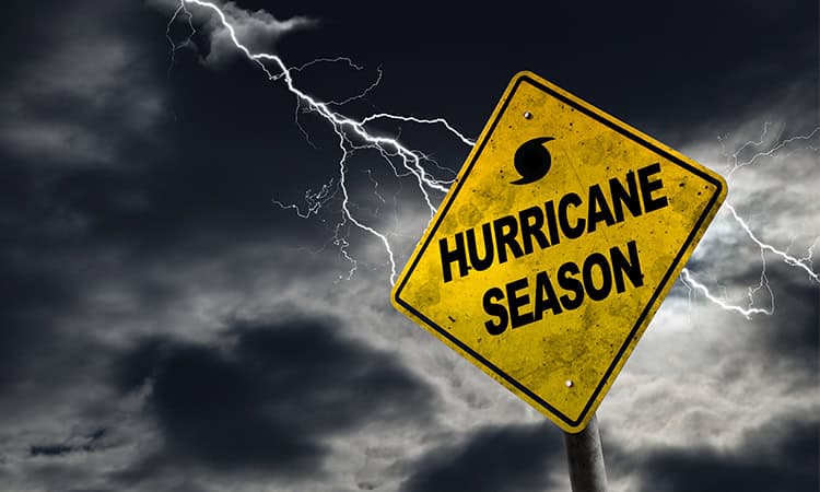hurricane season sign graphic.