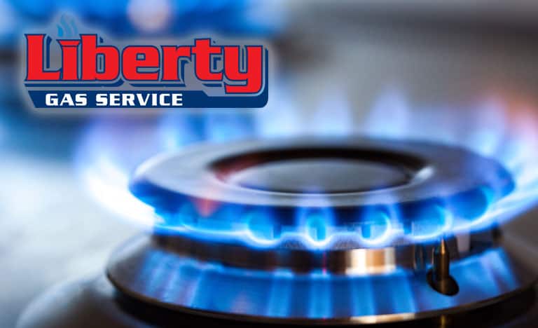 liberty gas logo and propane burner.
